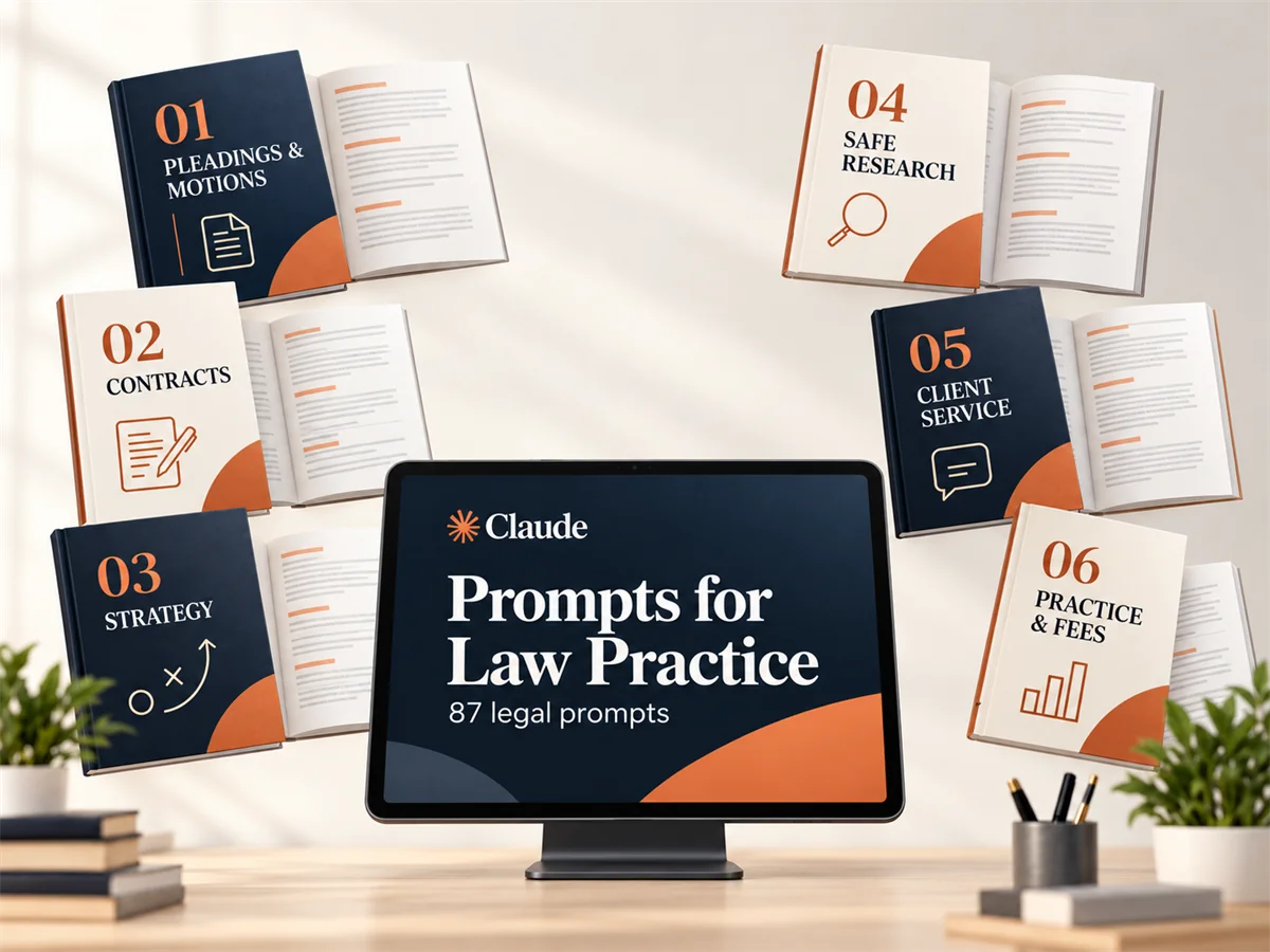 An attorney presenting the six modules of legal prompts